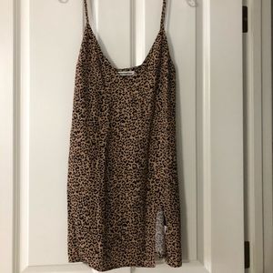 Reformation Cheetah Slip Dress